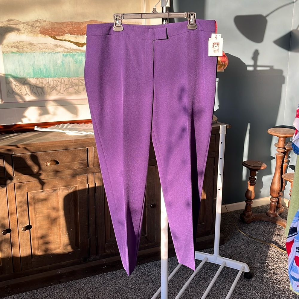 NEW - Anne Klein Slacks African violet.